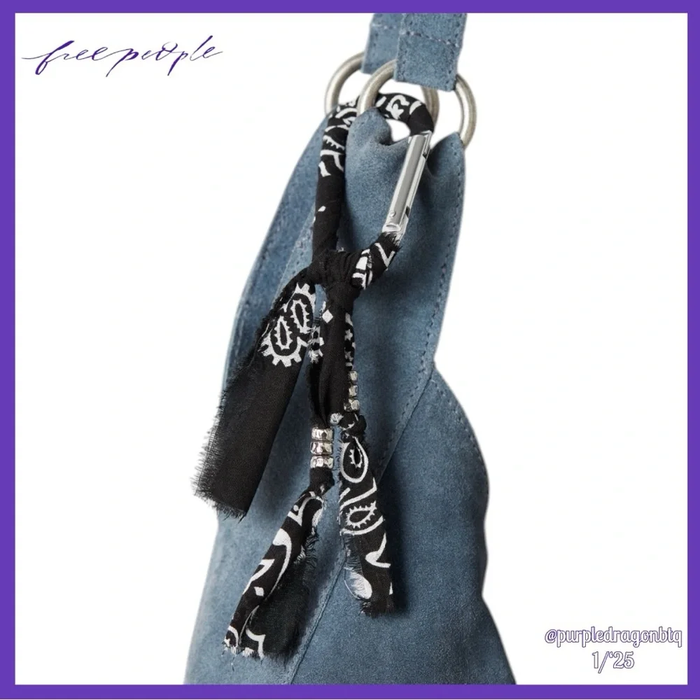 FREE PEOPLE WRAPPED CARABINER BAG CHARM NWT